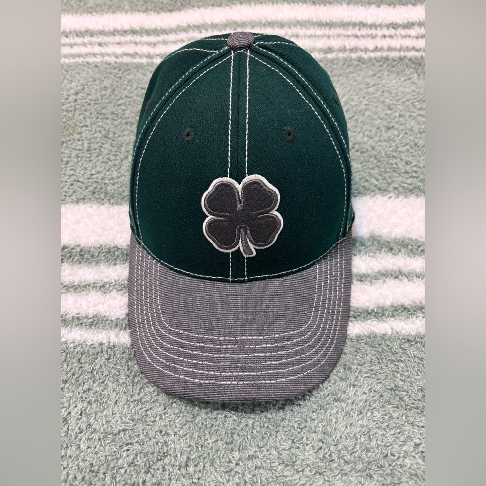 Black Clover 🍀 Live Lucky Dark Green and Gray Golf Lid L/XL